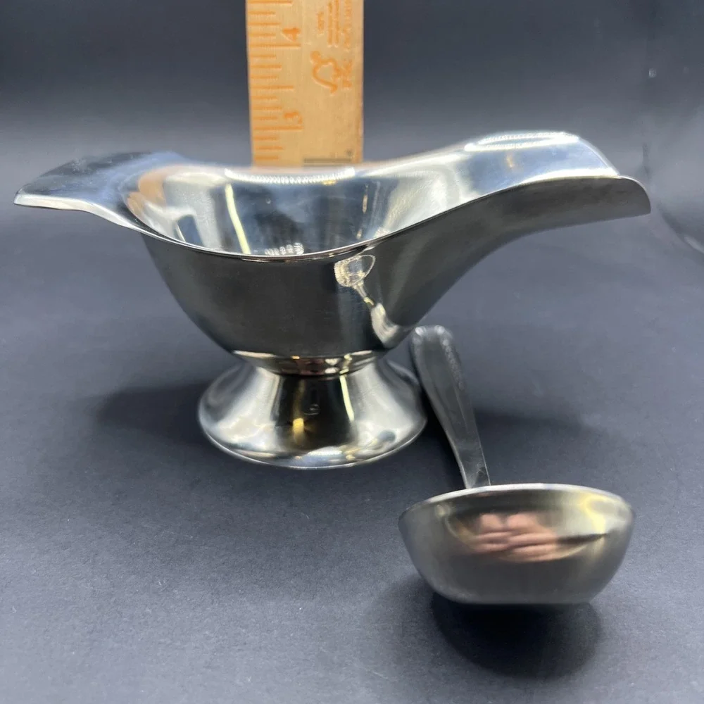 Tramontina Inox Brazil Gravy Boat And Ladle Stainless Steel